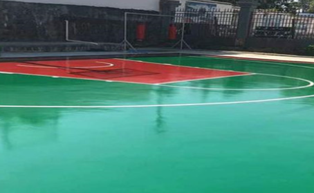 许昌篮球场翻新地面